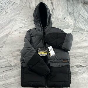Boys full zip hooded puffer jacket